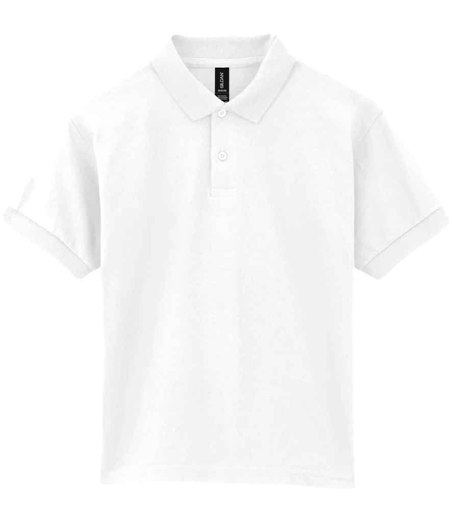 Gildan Kids DryBlend® Jersey Polo Shirt for Irish Schools and Clubs White XL