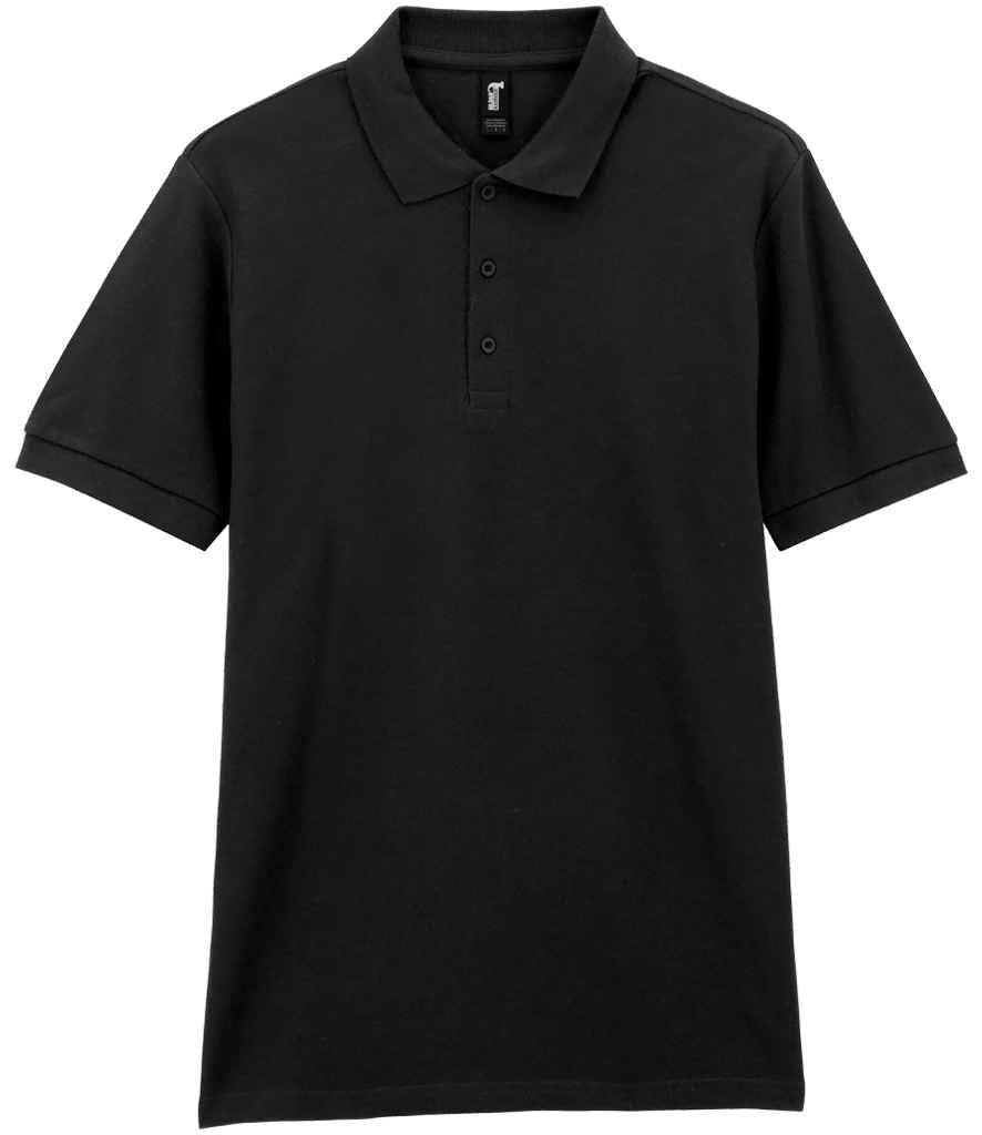 Gildan Hammer Piqué Polo Shirt – Comfortable and Durable Polo for Irish Organisations Black L