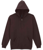 Gildan Heavy Blend Zip Hooded Sweatshirt – Durable Comfort for Irish Businesses Dark Chocolate XL