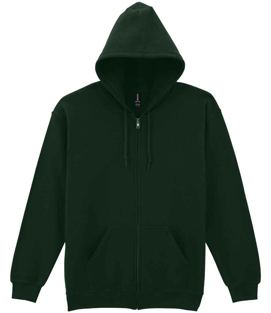 Gildan Heavy Blend Zip Hooded Sweatshirt – Durable Comfort for Irish Businesses Forest Green 3XL