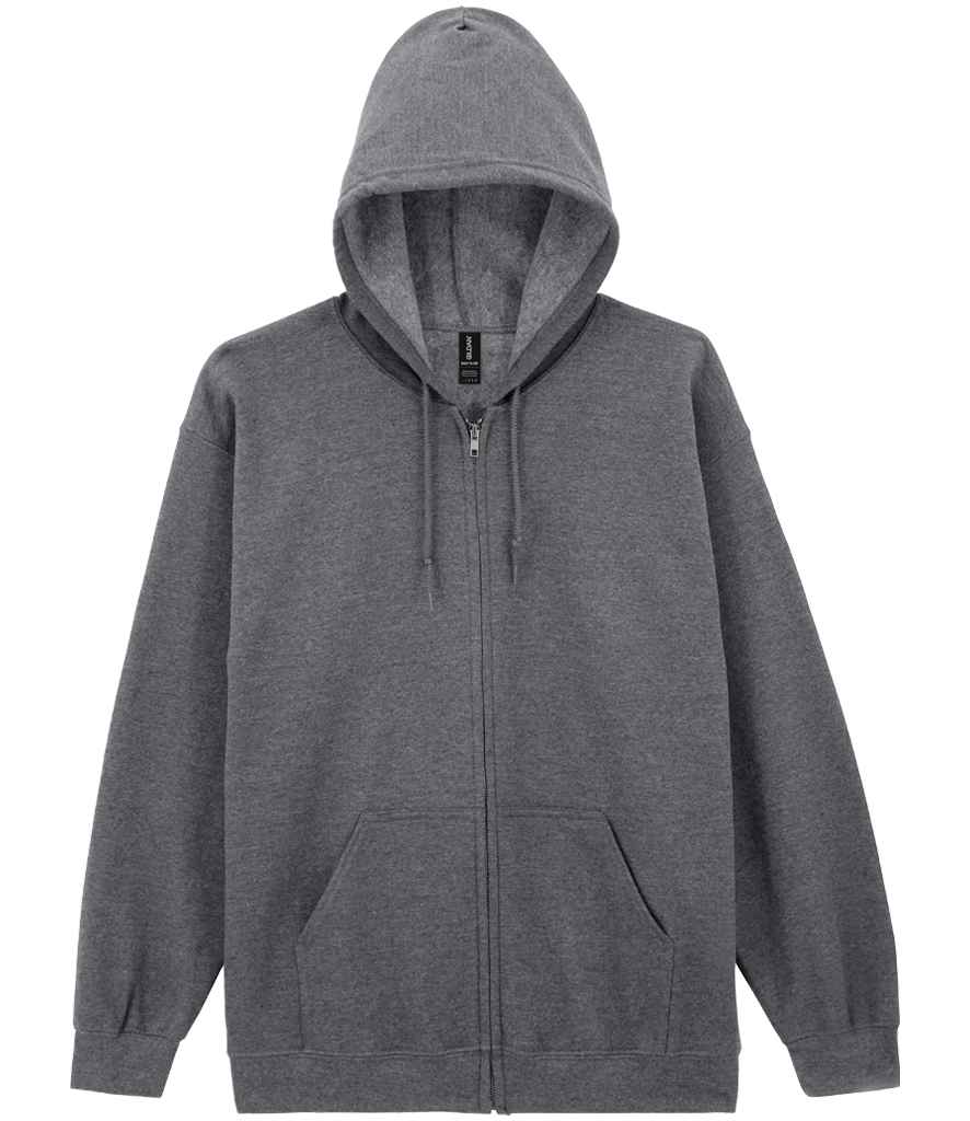 Gildan Heavy Blend Zip Hooded Sweatshirt – Durable Comfort for Irish Businesses Graphite Heather M