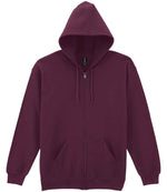 Gildan Heavy Blend Zip Hooded Sweatshirt – Durable Comfort for Irish Businesses Maroon 3XL