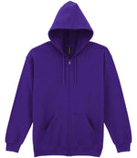 Gildan Heavy Blend Zip Hooded Sweatshirt – Durable Comfort for Irish Businesses Purple 3XL