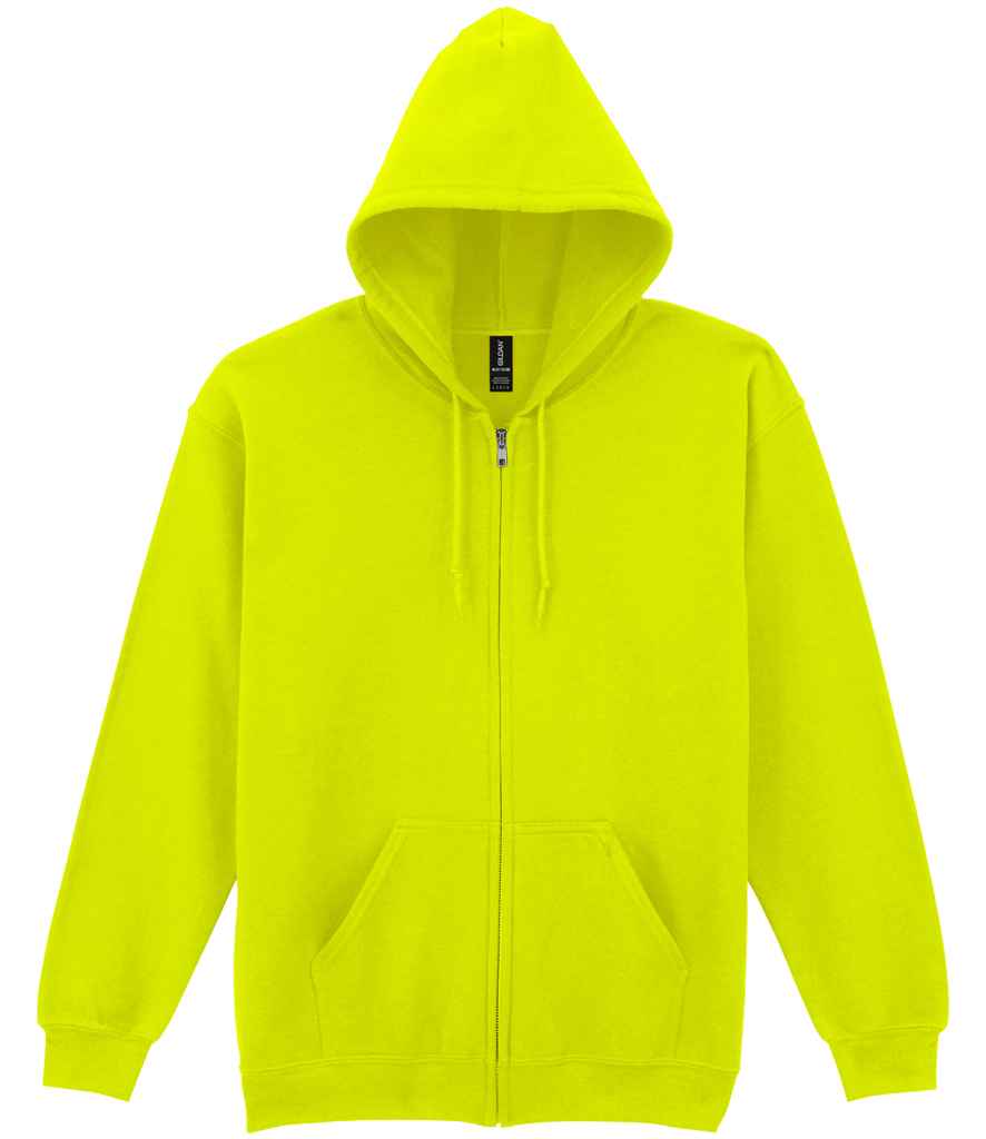 Gildan Heavy Blend Zip Hooded Sweatshirt – Durable Comfort for Irish Businesses Safety Green XL