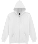 Gildan Heavy Blend Zip Hooded Sweatshirt – Durable Comfort for Irish Businesses White 3XL