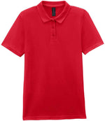Ladies SoftStyle Double Piqué Polo Shirt - Gildan Ladies SoftStyle® Double Piqué Polo Shirt Red XXL