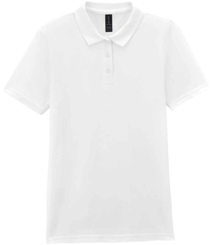 Ladies SoftStyle Double Piqué Polo Shirt - Gildan Ladies SoftStyle® Double Piqué Polo Shirt White XL
