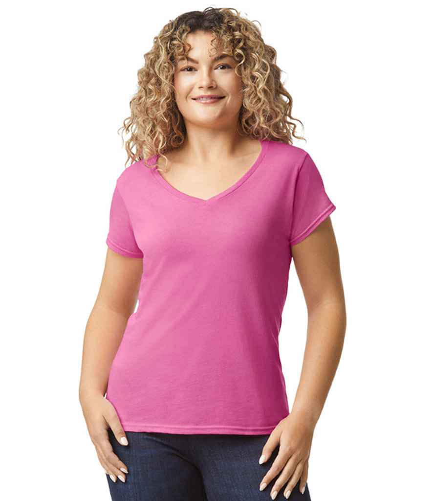 Gildan Ladies SoftStyle V Neck T-Shirt - Comfortable & Durable Apparel for Irish Businesses