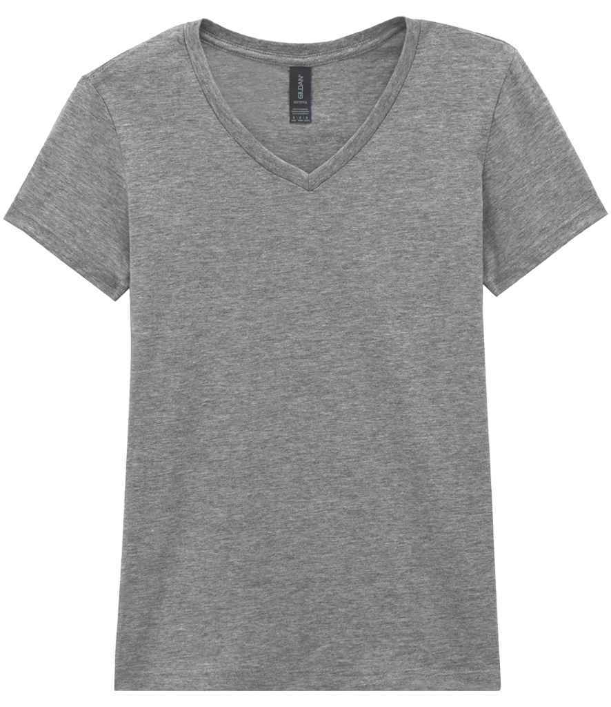 Gildan Ladies SoftStyle V Neck T-Shirt - Comfortable & Durable Apparel for Irish Businesses