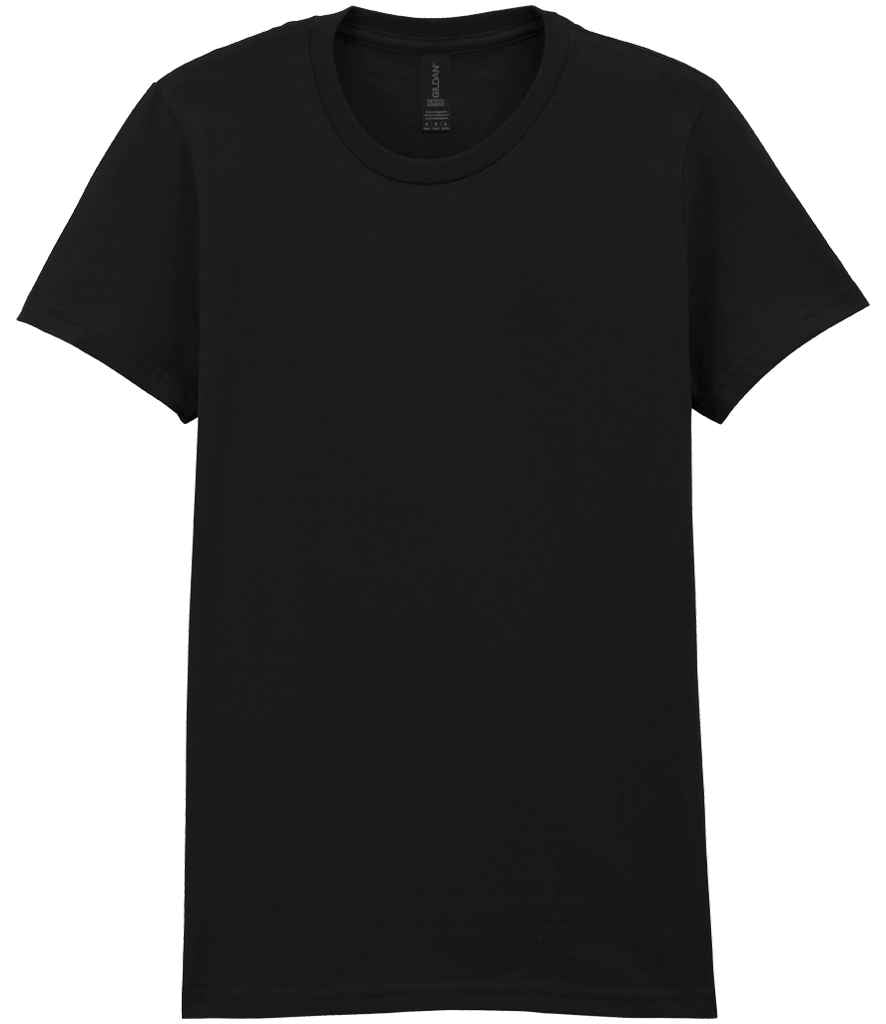 Gildan Ladies SoftStyle Midweight T-Shirt – Quality Cotton Tee for Irish Businesses Pitch Black S