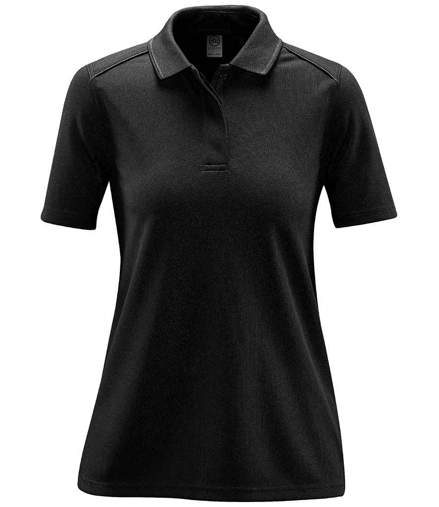 Stormtech Ladies Endurance HD Polo Shirt – Durable Performance Polo Black/Dolphin XXL