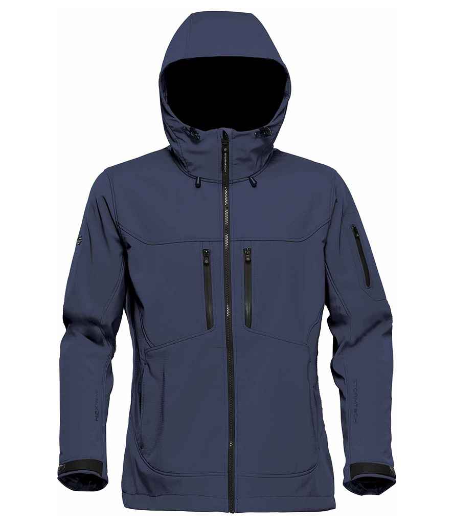 Stormtech Ladies Epsilon 2 Hooded Soft Shell Jacket Navy/Graphite Grey 3XL