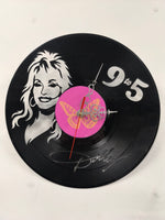 Dolly Parton Vinyl Clock – Unique Recycled Vinyl Record Timepiece