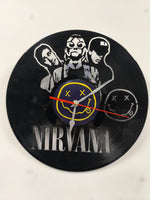 NIRVANA Vinyl Clock – Stylish Recycled Vinyl Record Wall Clock