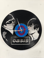 Oasis Vinyl Clock – Unique Recycled Vinyl Record Clock from Fou Tees Ireland