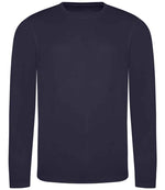 AWDis Cool Long Sleeve Wicking T-Shirt – Breathable & UV Protective Performance Wear French Navy XXL