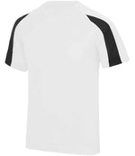 AWDis Cool Contrast Wicking T-Shirt – Lightweight Performance Shirt for Irish Businesses Arctic White/Jet Black XXL
