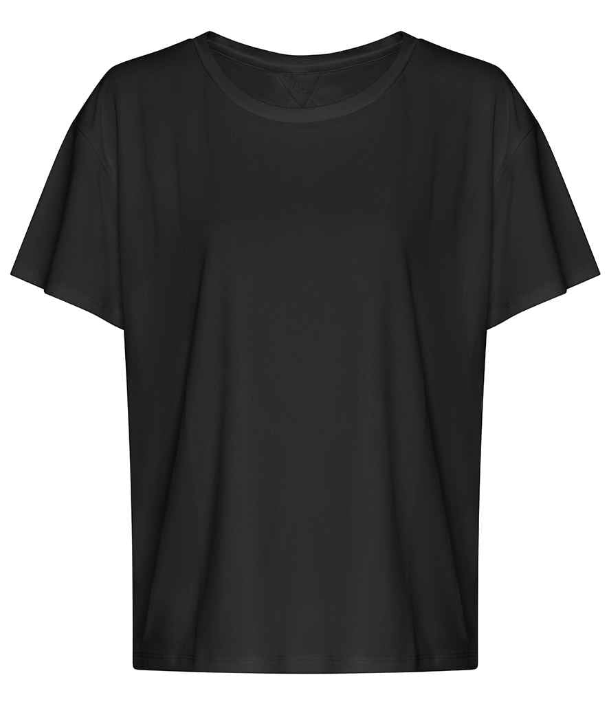 AWDis Ladies Cool Open Back T-Shirt for Irish Businesses & Events Jet Black XL