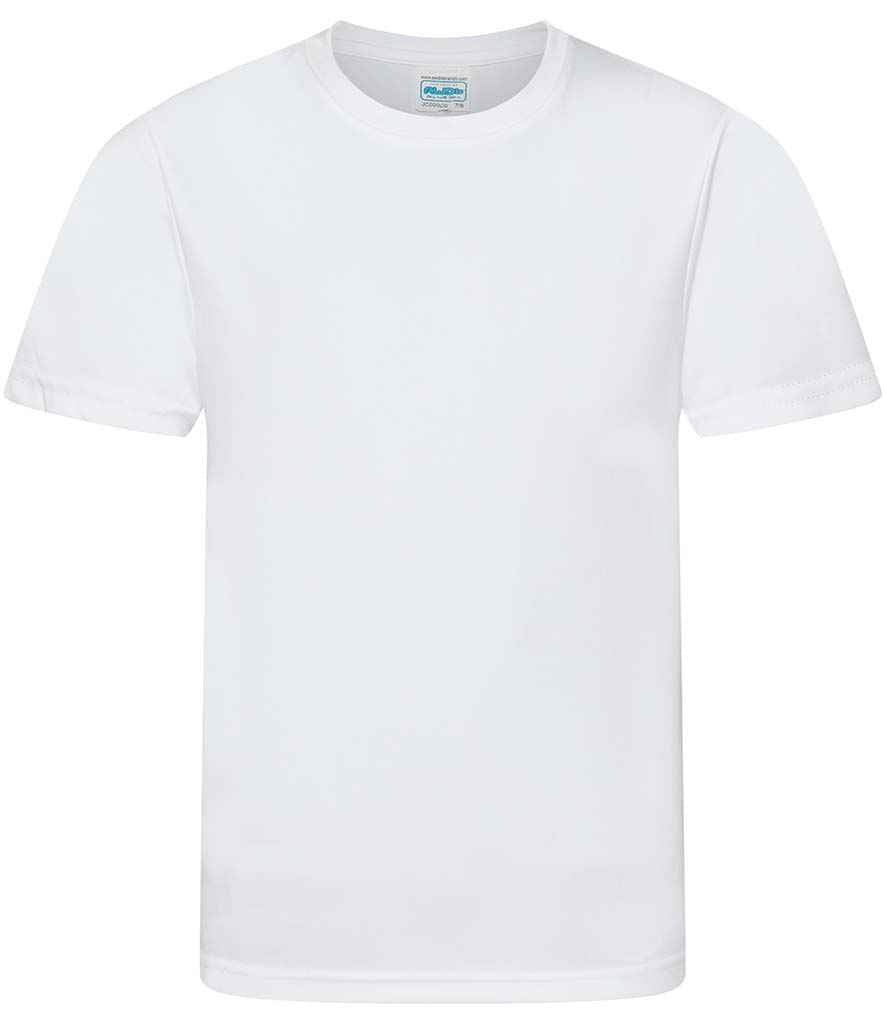 AWDis Kids Cool Smooth T-Shirt for Comfort and Performance | Fou Tees Ireland Arctic White 1213