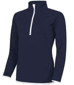 AWDis Ladies Cool Half Zip Sweat Top - Performance and Comfort