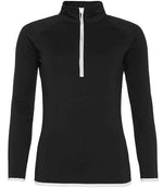 AWDis Ladies Cool Half Zip Sweat Top - Performance and Comfort