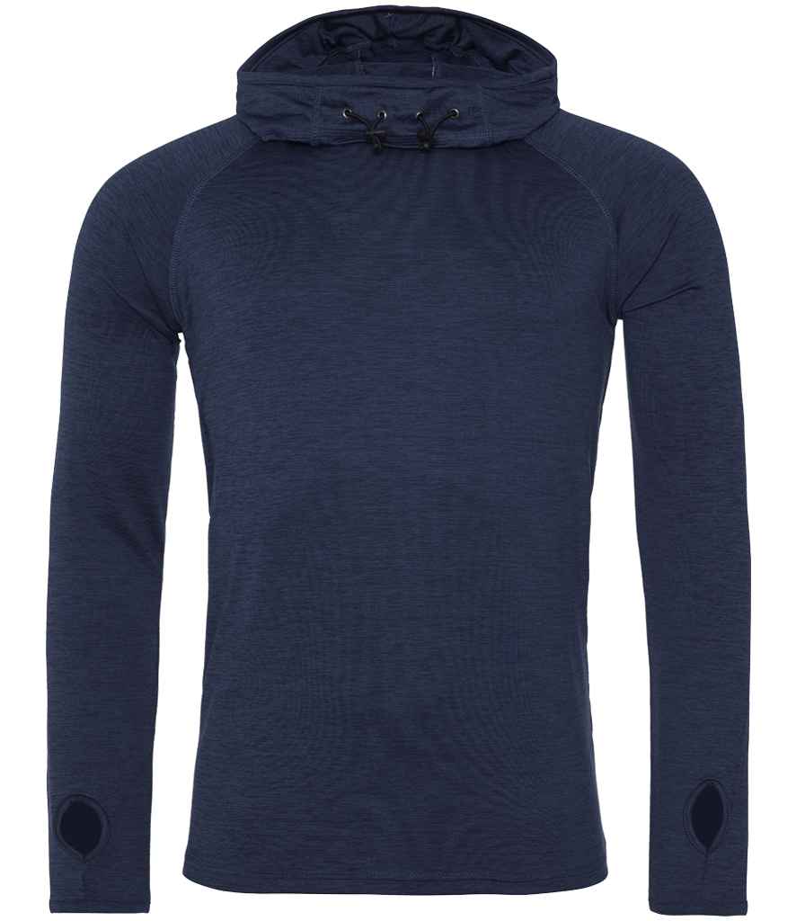 AWDis Cool Cowl Neck Top - Comfortable Performance Hooded Top for Irish Businesses Navy Melange XXL