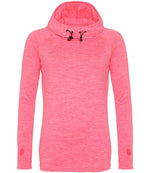 AWDis Ladies Cool Cowl Neck Top – Comfortable and Stylish Activewear Electric Pink Melange XL