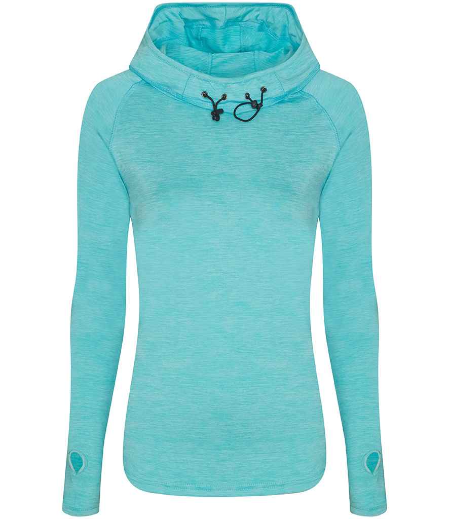 AWDis Ladies Cool Cowl Neck Top – Comfortable and Stylish Activewear Ocean Melange XL