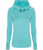 AWDis Ladies Cool Cowl Neck Top – Comfortable and Stylish Activewear Ocean Melange XL