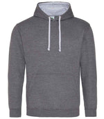 Varsity Hoodie – Comfortable and Stylish AWDis Hoodie Charcoal/Heather Grey XXL