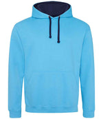 Varsity Hoodie – Comfortable and Stylish AWDis Hoodie Hawaiian Blue/Oxford Navy XXL