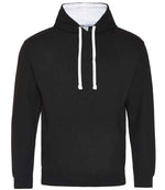 Varsity Hoodie – Comfortable and Stylish AWDis Hoodie Jet Black/Arctic White XXL