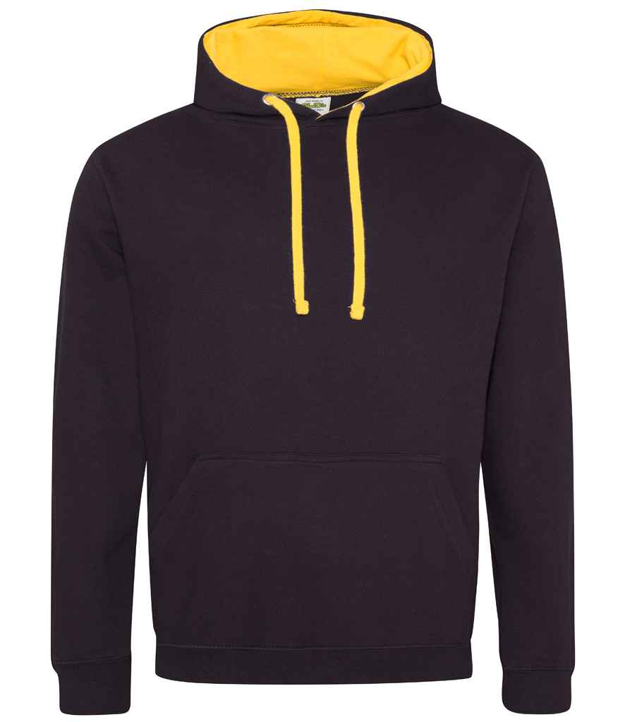 Varsity Hoodie – Comfortable and Stylish AWDis Hoodie Jet Black/Gold 3XL