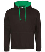 Varsity Hoodie – Comfortable and Stylish AWDis Hoodie Jet Black/Kelly Green XXL