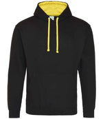 Varsity Hoodie – Comfortable and Stylish AWDis Hoodie Jet Black/Sun Yellow XXL