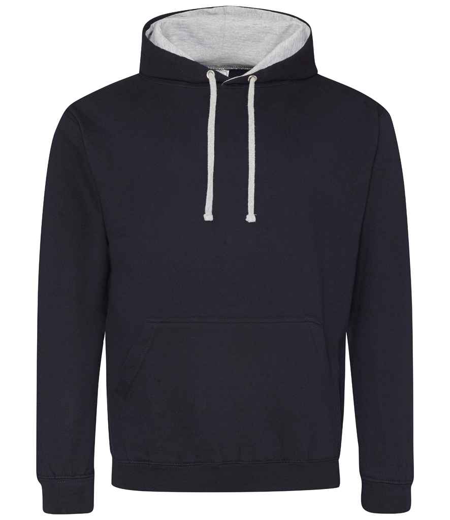 Varsity Hoodie – Comfortable and Stylish AWDis Hoodie New French Navy/Heather Grey 5XL