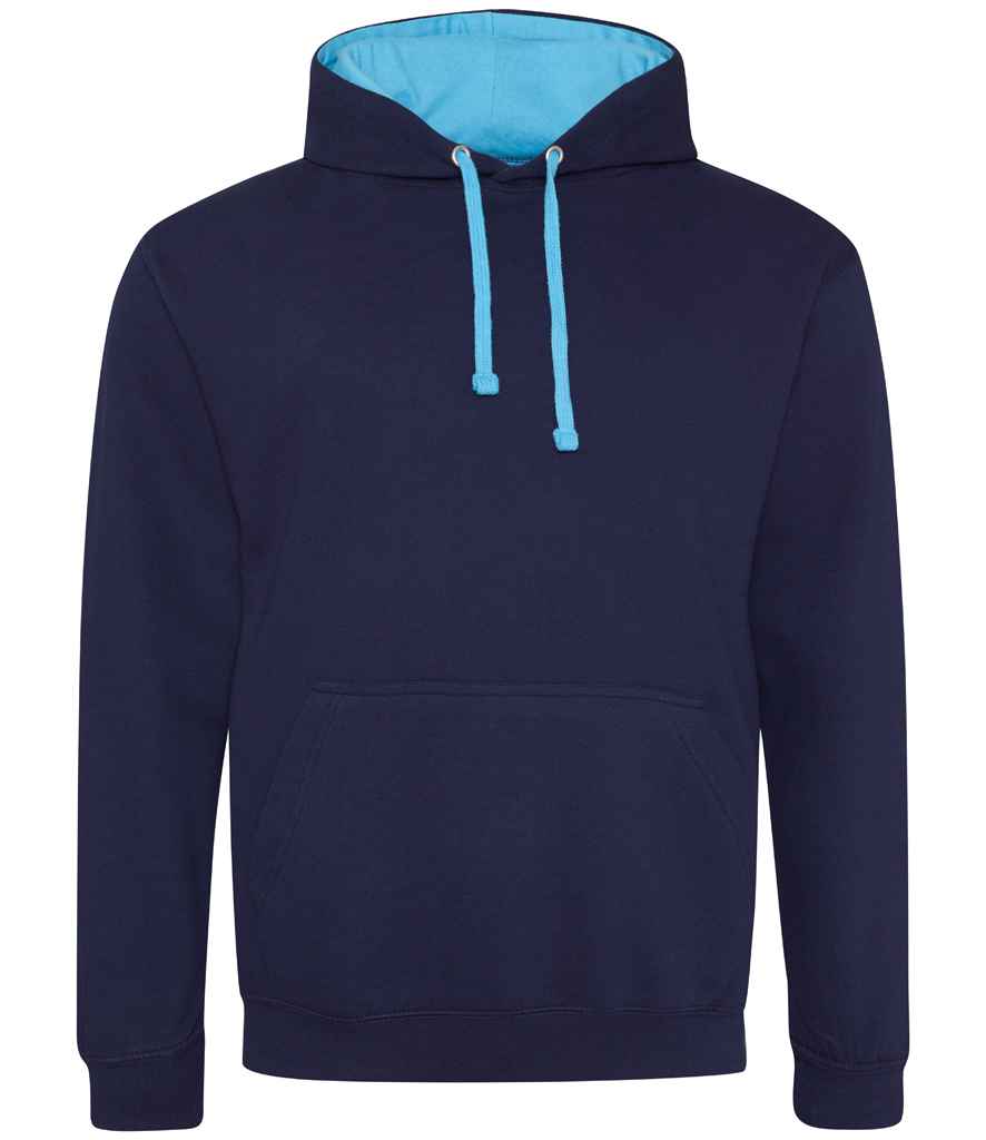 Varsity Hoodie – Comfortable and Stylish AWDis Hoodie Oxford Navy/Hawaiian Blue XXL