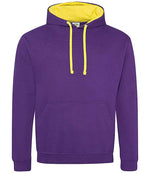 Varsity Hoodie – Comfortable and Stylish AWDis Hoodie Purple/Sun Yellow XXL