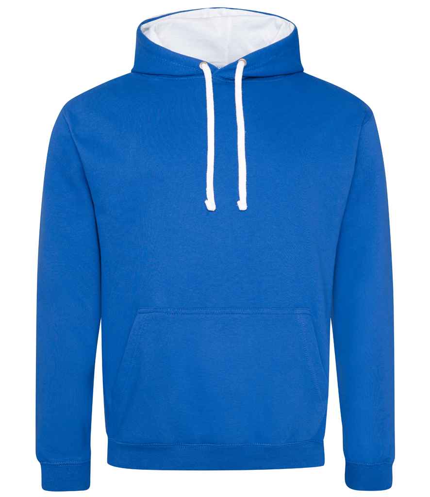 Varsity Hoodie – Comfortable and Stylish AWDis Hoodie Royal Blue/Arctic White XXL