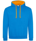 Varsity Hoodie – Comfortable and Stylish AWDis Hoodie Sapphire Blue/Orange Crush XXL