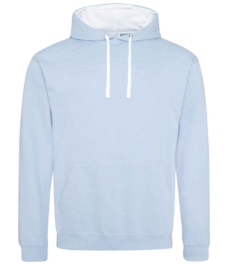 Varsity Hoodie – Comfortable and Stylish AWDis Hoodie Sky Blue/Arctic White XXL