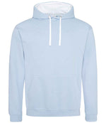 Varsity Hoodie – Comfortable and Stylish AWDis Hoodie Sky Blue/Arctic White XXL
