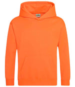 AWDis Kids Electric Hoodie – Comfortable and Durable Children's Hoodie for Irish Schools and Clubs Electric Orange 1213