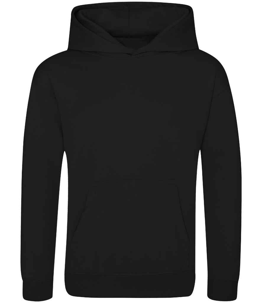 AWDis Kids Sports Polyester Hoodie – Comfortable and Durable Hooded Sweatshirt for Children Jet Black 1213