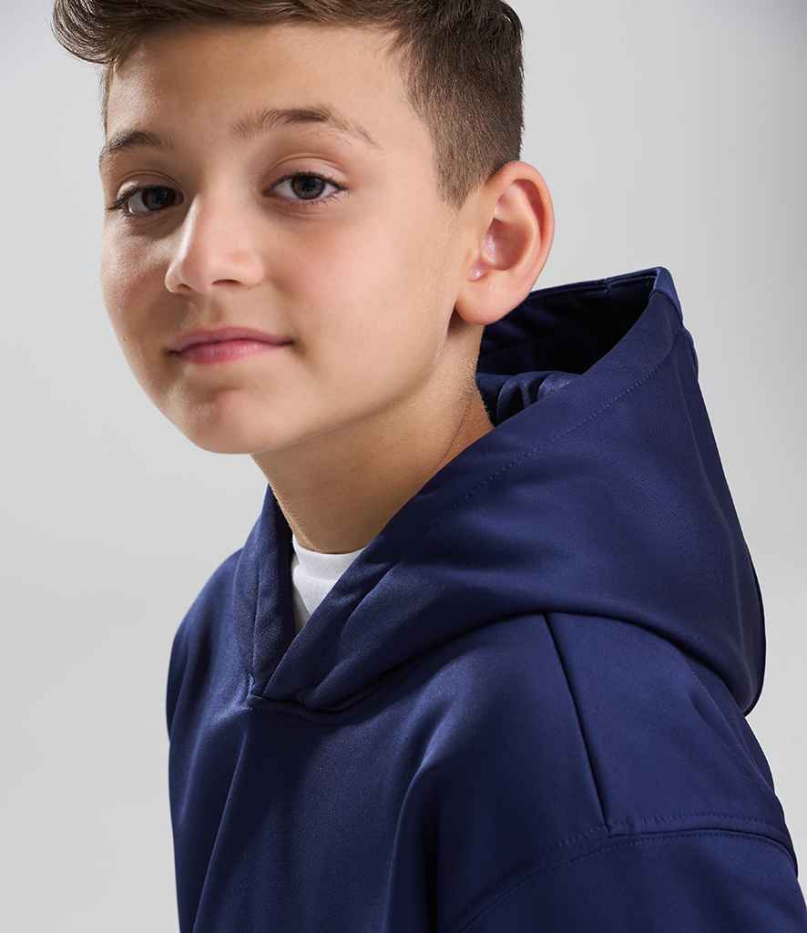 AWDis Kids Sports Polyester Hoodie – Comfortable and Durable Hooded Sweatshirt for Children
