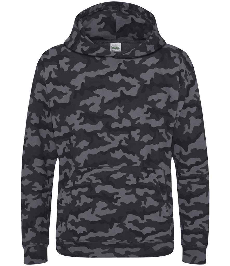 AWDis Kids Camo Hoodie – Comfortable and Durable Children's Hoodie from Fou Tees Ireland