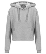AWDis Ladies Cropped Hoodie – Stylish and Comfortable Hoodies by Fou Tees Ireland Heather Grey XL