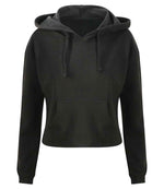 AWDis Ladies Cropped Hoodie – Stylish and Comfortable Hoodies by Fou Tees Ireland Jet Black XL