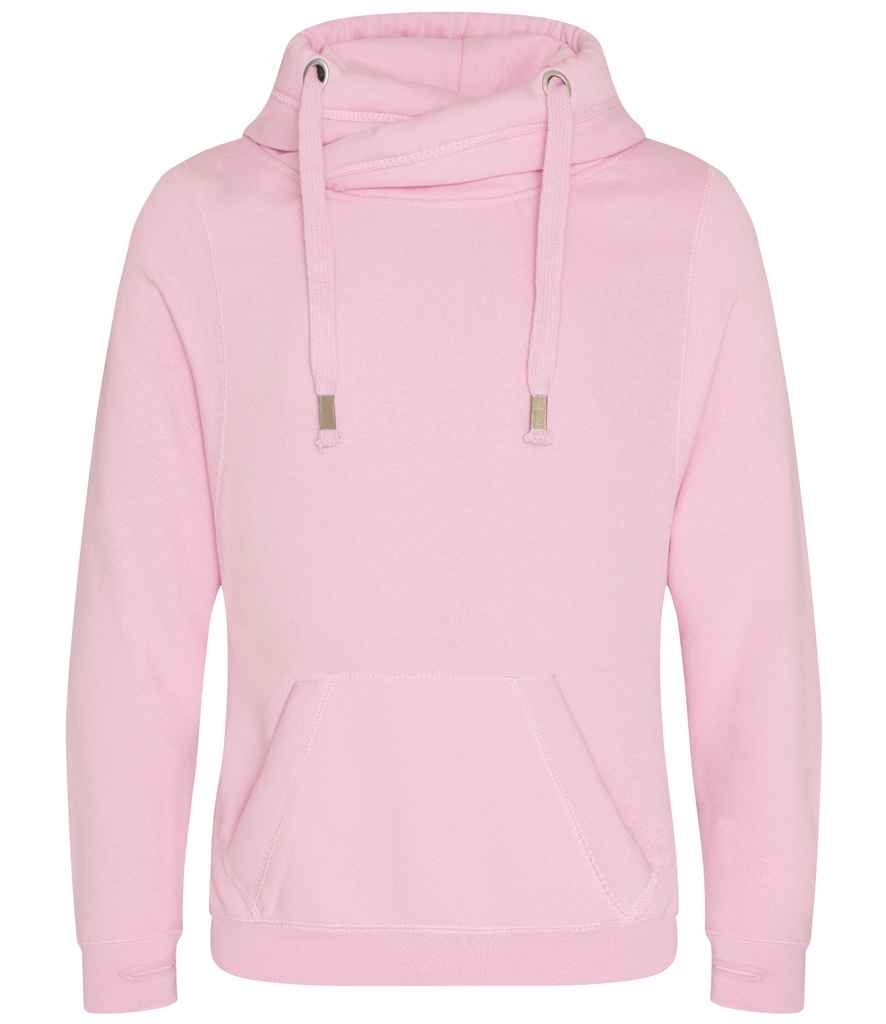 AWDis Cross Neck Hoodie - Comfortable & Stylish Hoodies from Fou Tees Ireland Baby Pink XXL