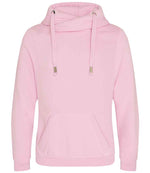 AWDis Cross Neck Hoodie - Comfortable & Stylish Hoodies from Fou Tees Ireland Baby Pink XXL